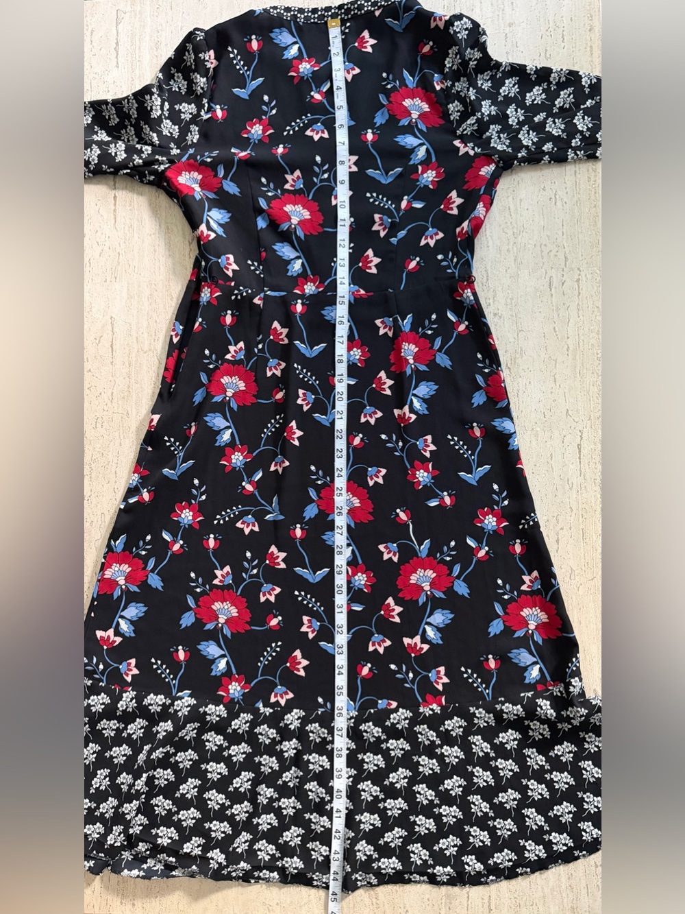 Talbots Mixed Floral Crepe Midi Dress | NWOT | Size 2 - Picture 13 of 16